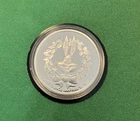 1992 Bugs Bunny Limited Proof Merry Christmas .999 Silver Round In Box COA #007