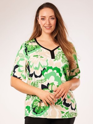 Chalou Damen Shirt kurzarm NEU in großen Größen