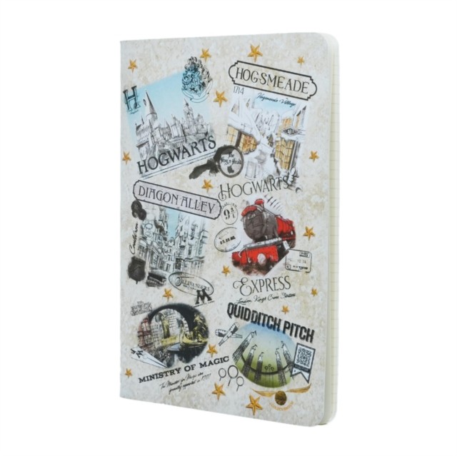 The Wizarding World Notebook A5 Gridded Cahier, 80pg, 100GSM by Paperblanks