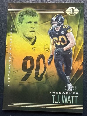 T. J. Watt 2020 Illusions Gold  Trophy Parallel #/25 Pittsburgh Steelers