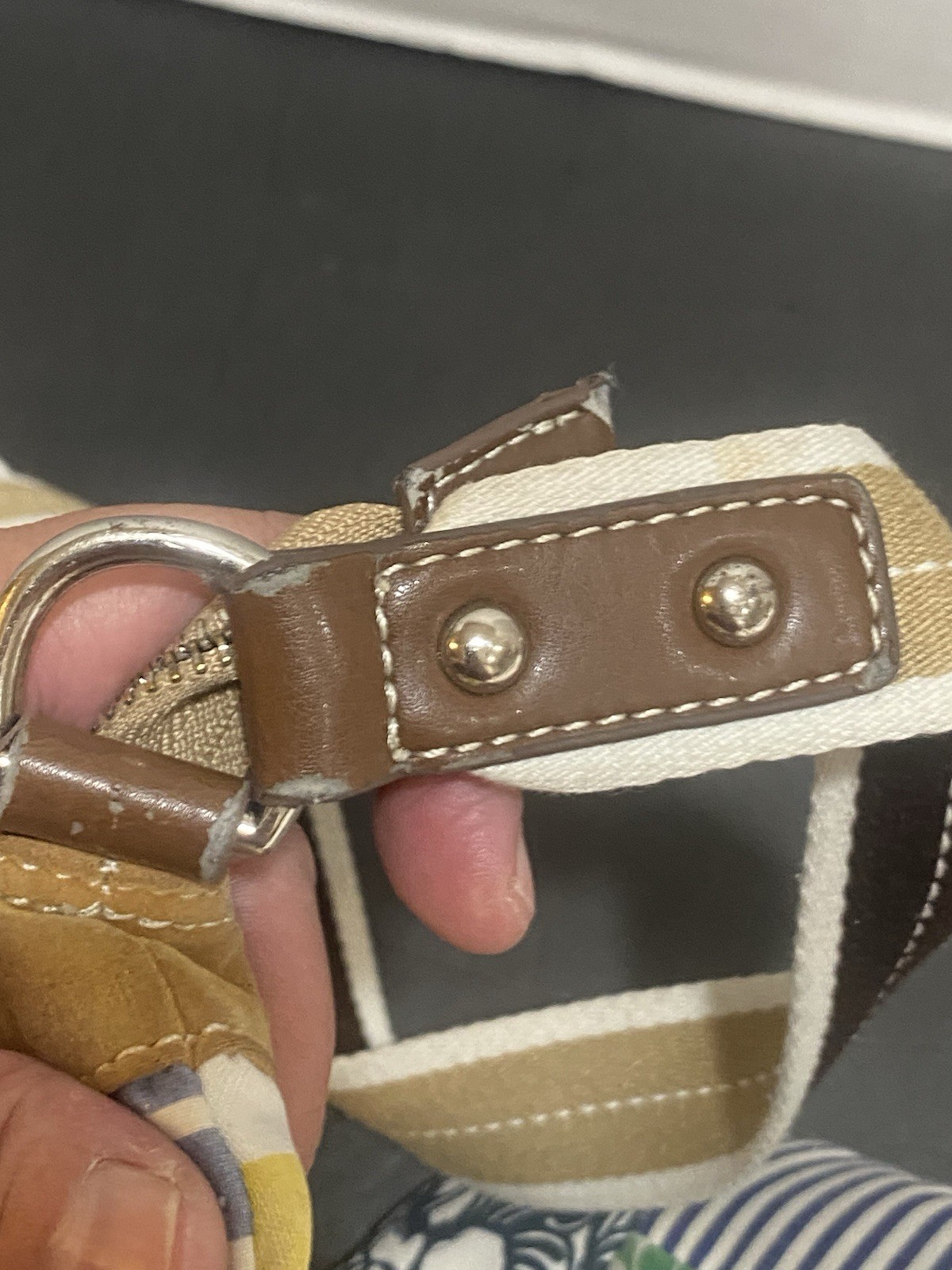 Coach Hampton Spring Patchwork Multi-color Dual H… - image 4