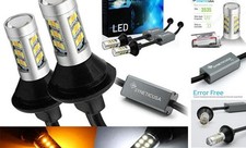 3157 Error Free Dual Color Type 2 Switchback DRL LED Turn Signal Light Bulbs