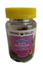 Spring Valley Melatonin, Zero Sugar - 1 mg Kids Gummies, 60 Ct