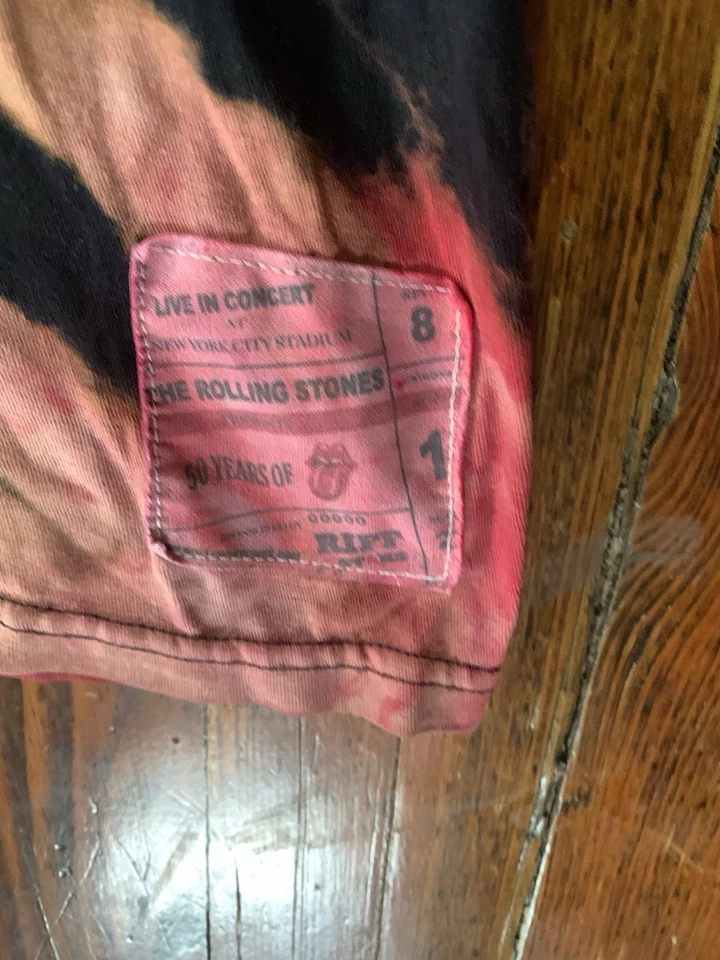 Camiseta Rolling Stones HECHA A MANO Tie Dye Talla XL Gira de Conciertos Merch Band Camiseta VR DE COLECCIÓN Foto 4 de 4