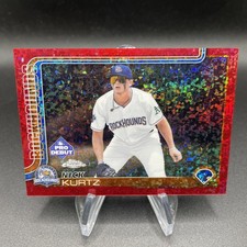 2025 Topps Pro Debut Chrome Nick Kurtz Red Mini Diamond Refractor /5 #PDC-1