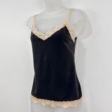 VTG Y2K 90s New York Company Velvet Cami L Brown Whimsigoth Fairy Grunge USA