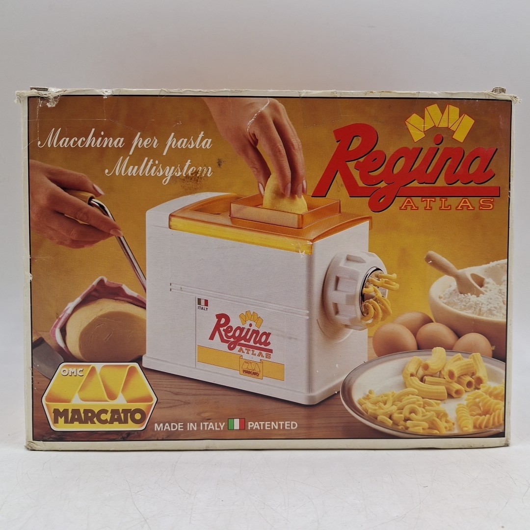 Marcato Extruder Regina Manual Pasta Maker Chrome-Plated Steel, White