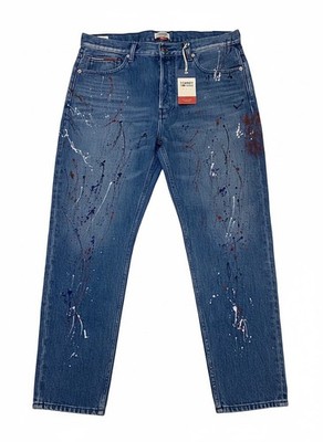 Tommy Hilfiger Jeans Hose Chino Relaxed Cropped Randy Splash Mid Blue Baumwolle