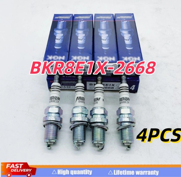 NEW 4X Iridium IX Spark Plugs BKR8EIX Colder Heat Range 8 for Race Tuned Modifi