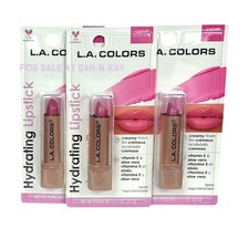 LA Colors  C62149-Dusty Rose  Creamy Finish Hydrating Lipstick - Set Of 3