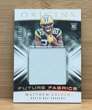 2025 Panini Origins Future Fabrics Memorabilia RC Matthew Golden /199 Packers 
