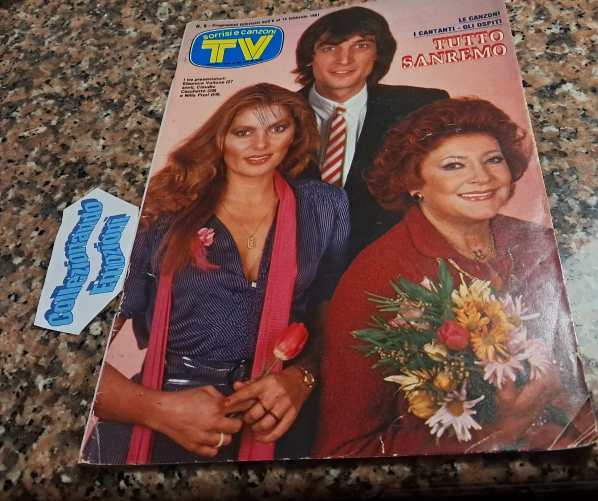 TV SORRISI E CANZONI 8 1981 Ciuffini Berlusconi Baudo De Niro Cocciante Mogol 135502795778