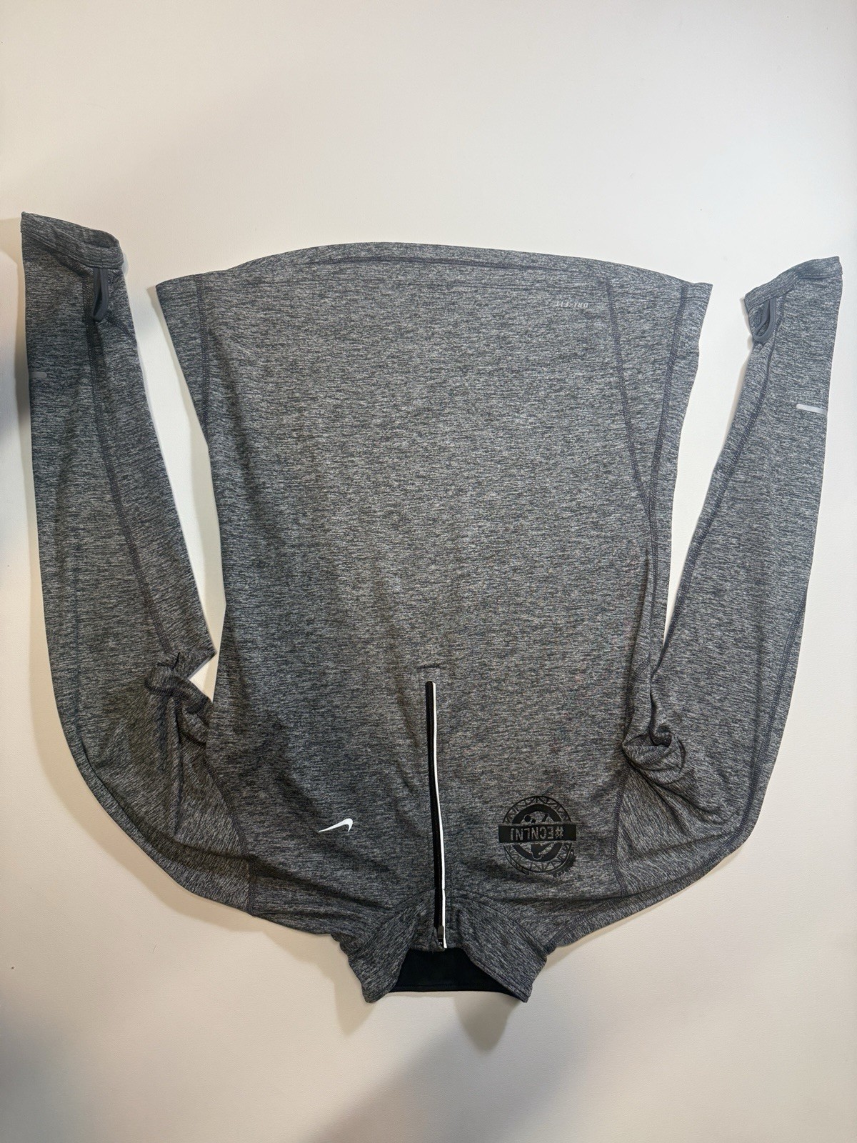 Nike Running Dri-FIT Element Half Zip Pullover Womens Medium Gray