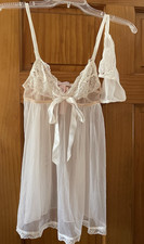 Victoria Secret Babydoll Women's XS sheer lace with pantie set NWT read 