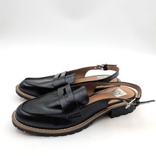 DV Dolce Vita Cabo Slingback Tailored Loafers Women's Black Size US11 EU42
