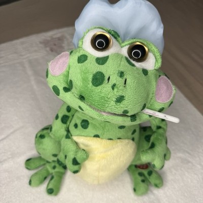 Cuddle Barn Fever Frog Battery Operated Plush Toy Green Blue LJ-53259-10012011