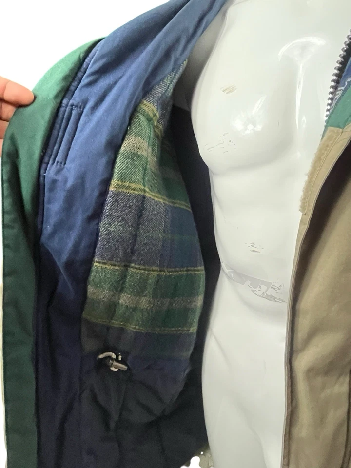 Vintage PACIFIC TRAIL XL Men's Outdoor Field Jacket Coat Lined Tan Brown Pockets - Image 4 of 4