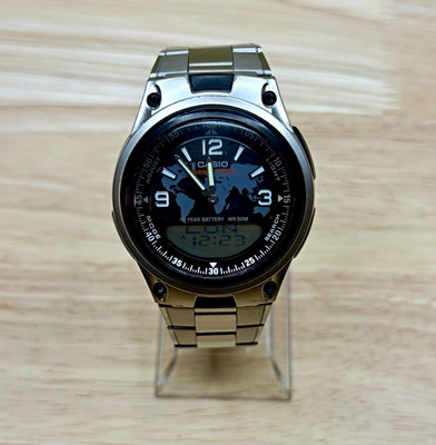 Casio World Time Telememo | 2747 AW-80 | New Battery | Original Casio Bracelet