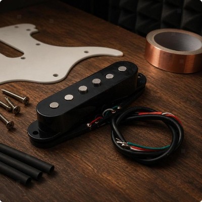 E-Gitarre Tonabnehmer Spule gestapelt Geräuschunterdrückung magnetisch Alnico für Gitarre