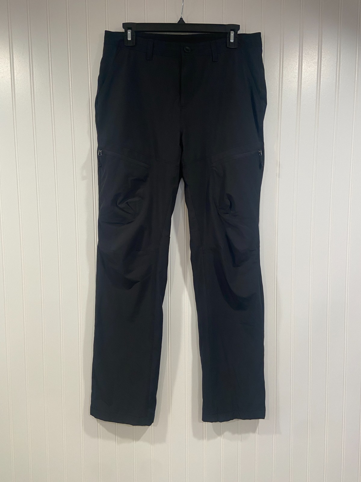 Eddie Bauer Fleece Lined Pants Black Women’s Sz 8 Hiking Outdoor Nature Camping