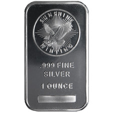 Sunshine Mint 1-oz Silver Bar .999 Fine Mint Mark SI Sealed 99.58 per troy oz