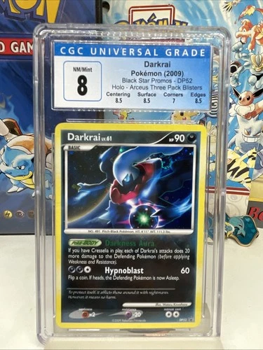 Darkrai DP52 - 2009 Pokémon Diamond & Pearl Arceus Blisters Holo🌀 CGC 8
