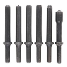 6X Air Rivets 45# Steel Solid Rivet Impact Head Tool for Rust Removal / Drilling