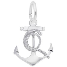 Ships Anchor Charm - Metal - Sterling Silver