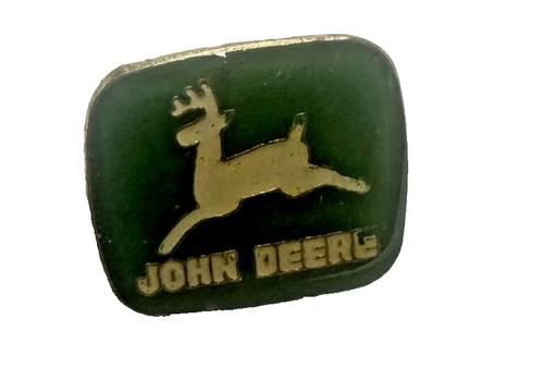 Vintage Rare John Deere Black Logo Lapel Pin in plastic pack - Picture 1 of 5