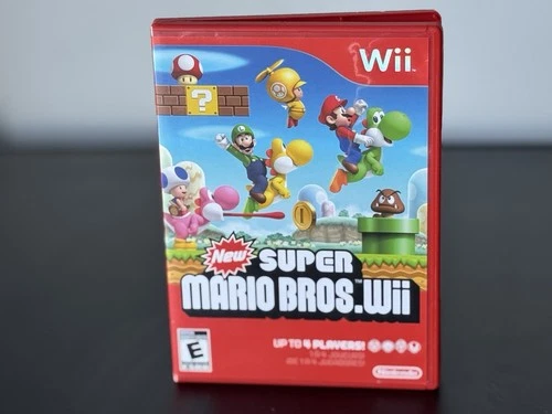 Super Mario Bros. Nintendo Wii Complete W/ Inserts, Manual,  TESTED!