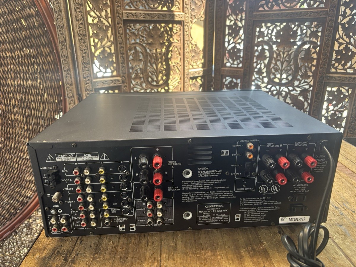 Onkyo TX-DS575 Multi Channel Input WRAT Audio Video Home