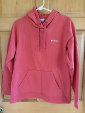 Columbia Pullover Hoodie Sweatshirt Women s Large Coral Orange