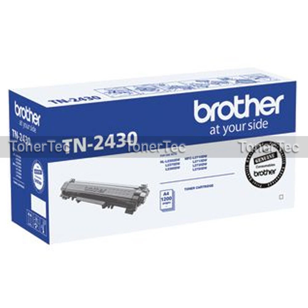 Brother Genuine TN2430 BLACK Toner->MFC-L2710DW/2713DW/2730DW/MFC-2750DW  (1.2K)