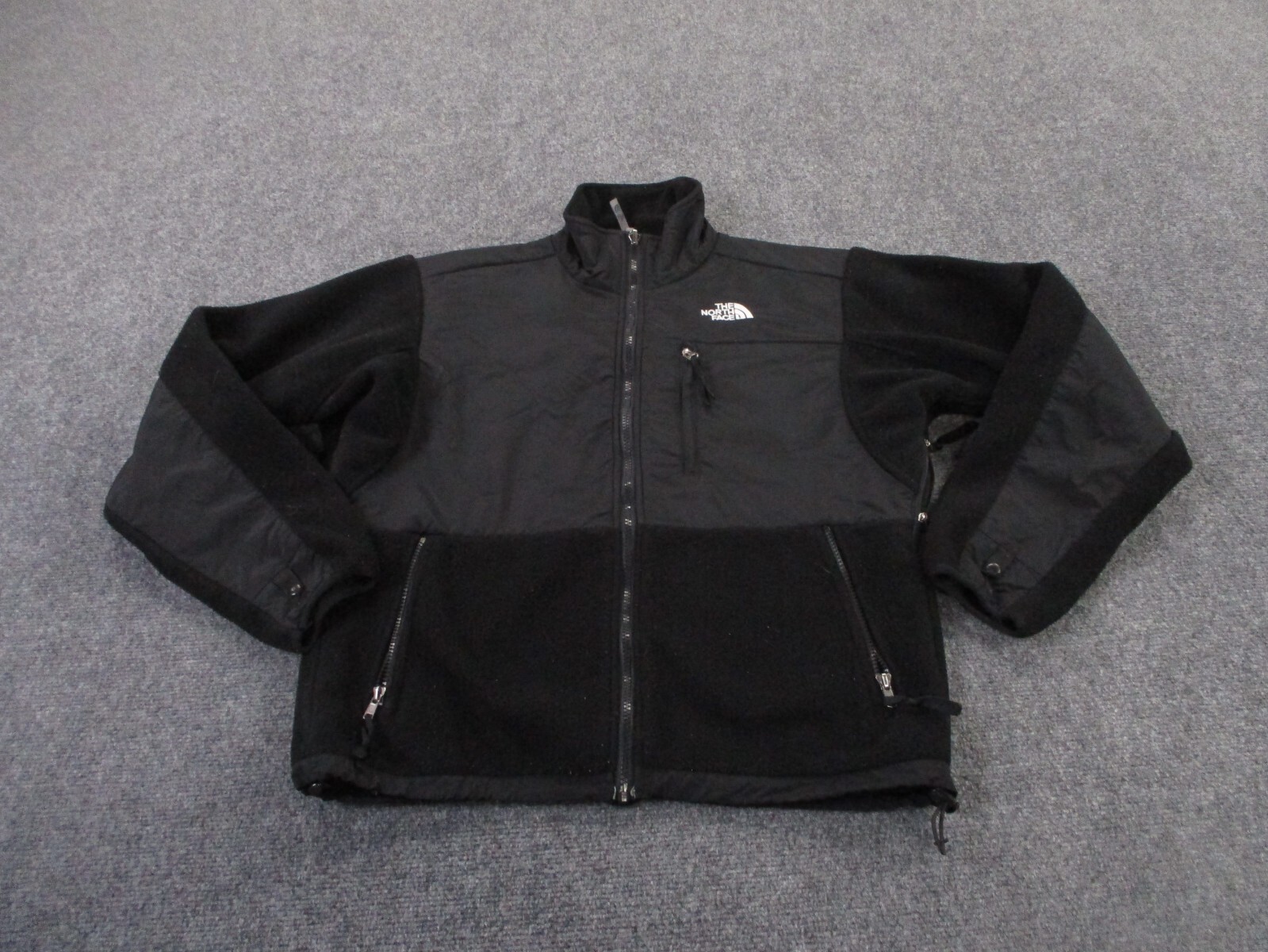 The North Face Womens M Black Denali Fleece Jacket Vented Hiking Outdoor Logo