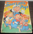 Vintage 1938 Merrill Publishing "The Three Little Pigs" Antique Children's Book — photo 1