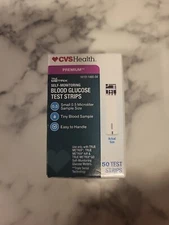 CVS Health Premium Blood Glucose Test Strips 50 Count True Metrix Exp 2/14/26