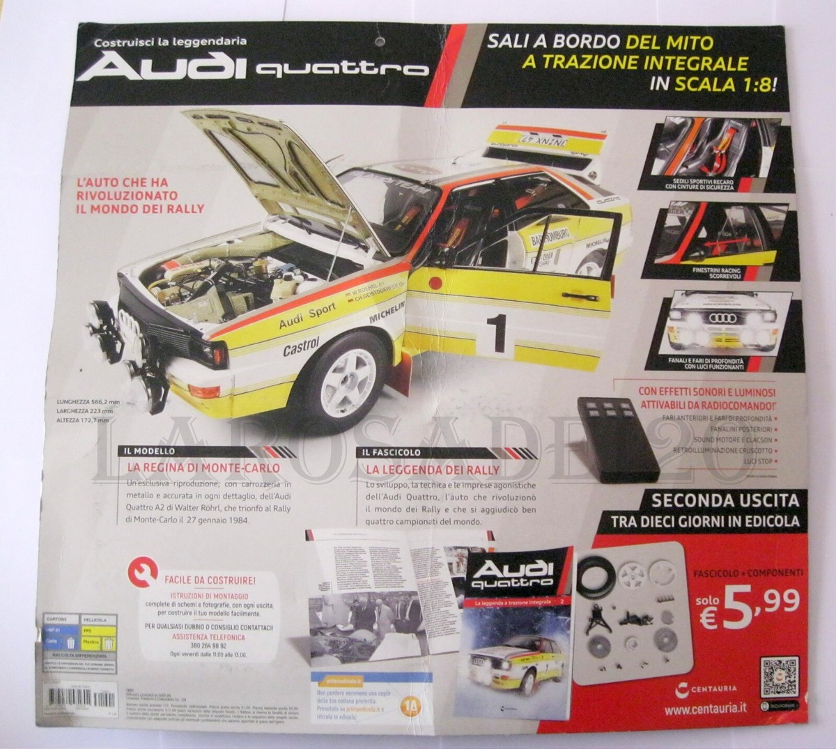 Fascicolo Costruisci la leggendaria Audi Quattro numero