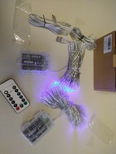 200 LED Window Curtain Fairy String Lights Twinkle Star USB w/2 Remotes 03/27/22