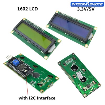 5V/3V 1602 2004 LCD IIC/I2C/TWI/SPI Board Module 16x2 LCD Display I2C Controller