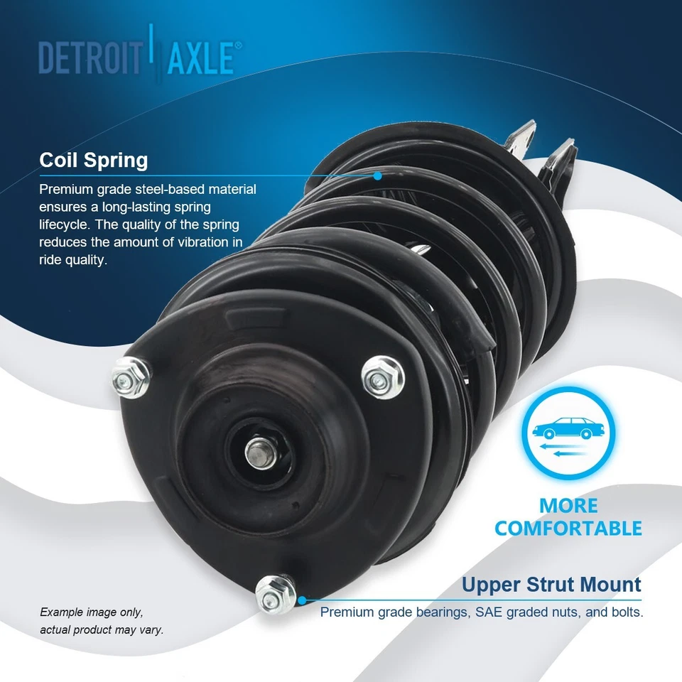 Front Struts w/ Spring Sway Bar Links for 2005-2009 Hyundai Tucson Kia Sportage — 第 3/4 张图片