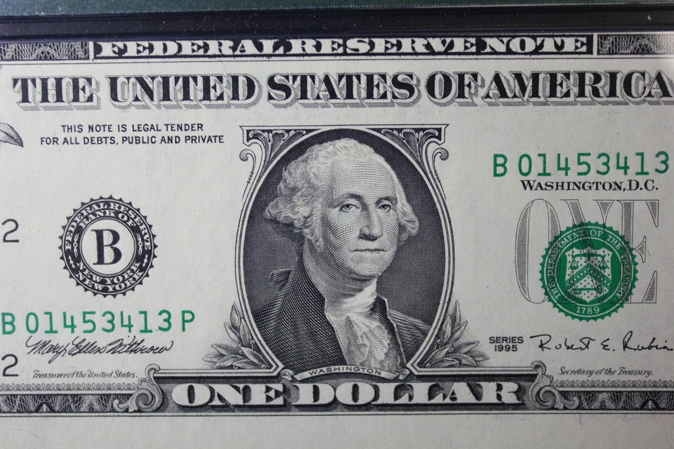 1995 New York FR #1923-B PMG 64 EPQ Misalignment Error - Image 3 of 4