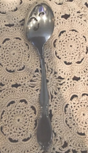 Oneida Stainless CHATELAINE Slotted Serving Spoon COMMUNITY - Picture 2 of 3