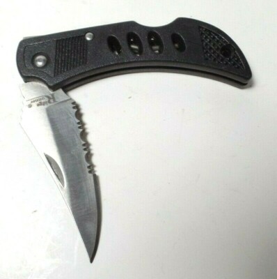 Pocket Knife Serrated 2 1/2'' Blade Ridge Runner Stainless