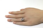 14k white gold .19ct VS1 VS G round diamond vintage ring 3.1g estate size 5.25 — photo 9