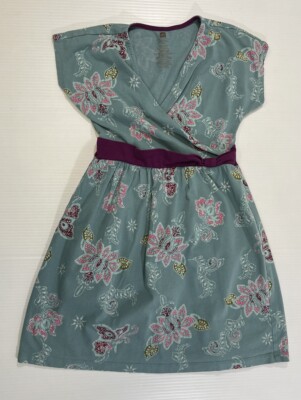 Tea Brand Girls Youth Blue 100% Cotton Short Sleeve Knee Length Summer Dress  8 | eBay
