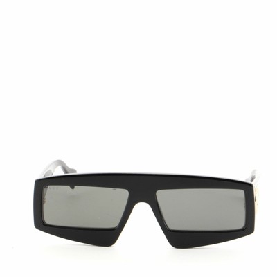 gucci black rectangular sunglasses