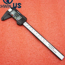 150mm 6inch LCD Digital Electronic Carbon Fiber Vernier Caliper Gauge Micrometer