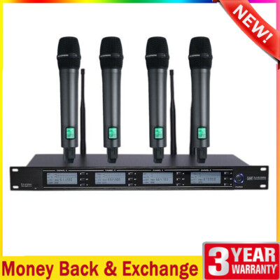 U-84 Professional Wireless Microphone System Cordless System w/4 G3 Handheld Mic