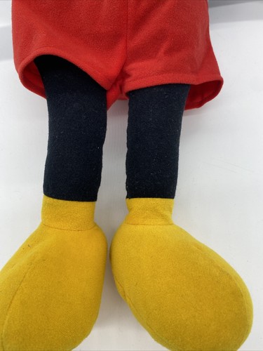 DISNEY Vintage 1988 Mickey Mouse PULL STRING TALKING PLAYSKOOL 22" PLUSH Works🌟 - Picture 6 of 12