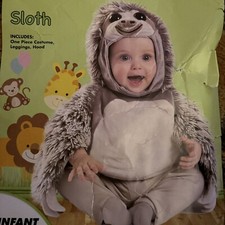 Spirit Plush Faux Fur Halloween Sloth Costume Infant 12-18 Month PM